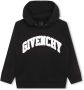 Givenchy Kids Hoodie met logopatch Zwart - Thumbnail 1
