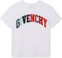 Givenchy Kids T-shirt met geborduurd logo Wit - Thumbnail 1