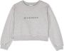 Givenchy Kids Sweater met geborduurd logo Grijs - Thumbnail 1