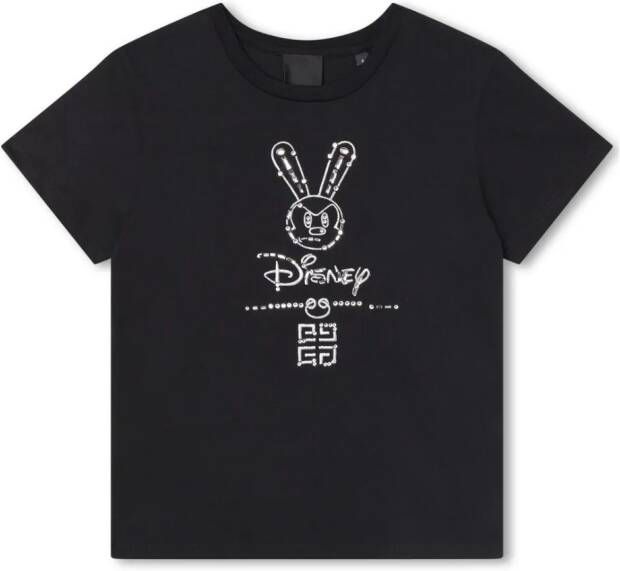 Givenchy Kids T-shirt met borduurwerk Zwart