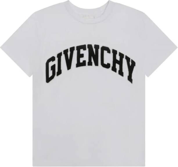 Givenchy Kids T-shirt met logopatch Wit