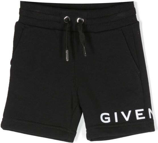 Givenchy Kids Bermuda shorts met logoprint Zwart
