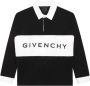 Givenchy Kids Poloshirt met logoprint Zwart - Thumbnail 1