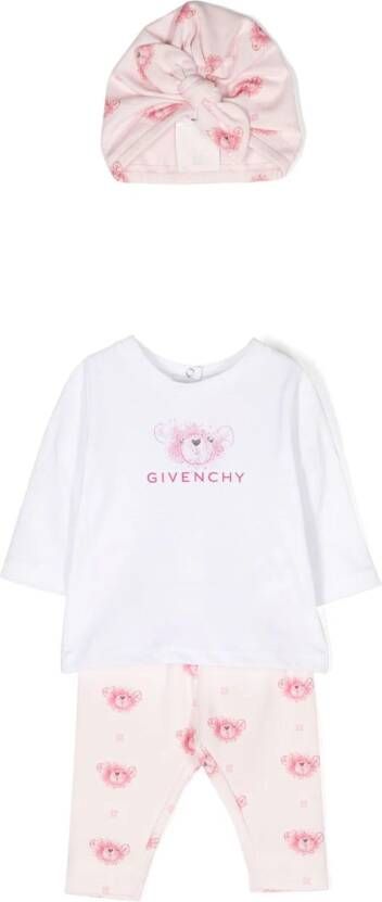 Givenchy Kids Set met logoprint Roze