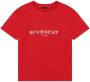 Givenchy Kids T-shirt met logoprint Rood - Thumbnail 1