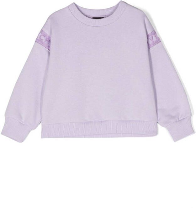 Givenchy Kids Sweater met logoprint Paars