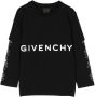 Givenchy Kids T-shirt met logoprint Zwart - Thumbnail 1