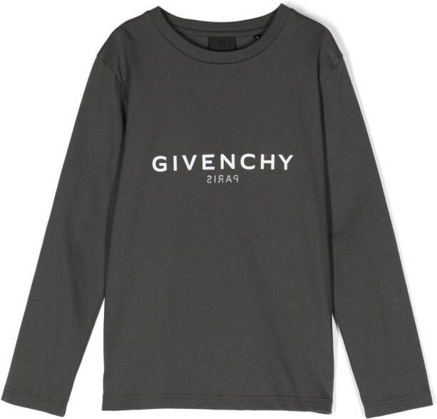 Givenchy Kids T-shirt met logoprint Grijs