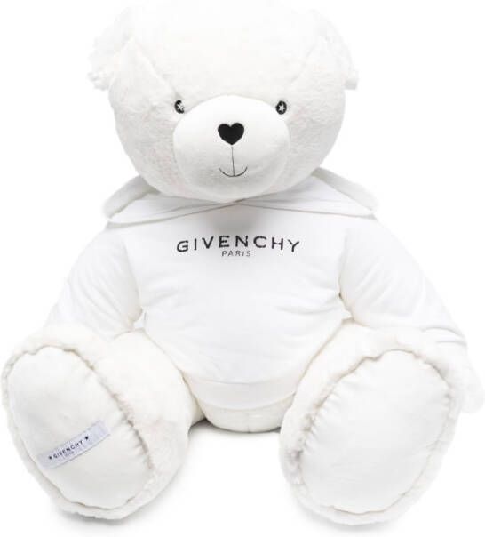 Givenchy Kids Teddybeer met logo Wit