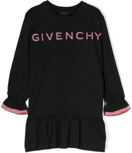 Givenchy Kids Jurk met logoprint Zwart