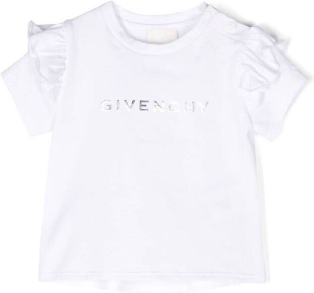 Givenchy Kids T-shirt met logoprint Wit