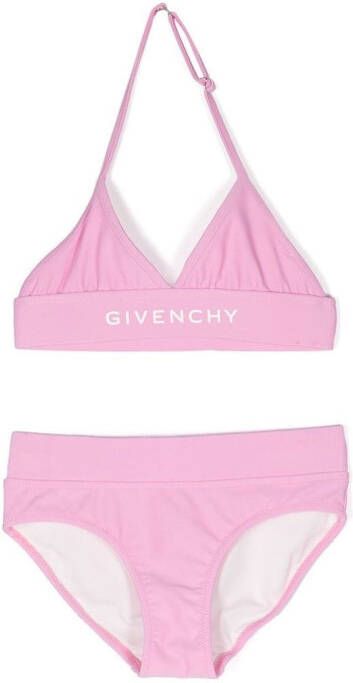 Givenchy Kids Bikini met logoprint Roze