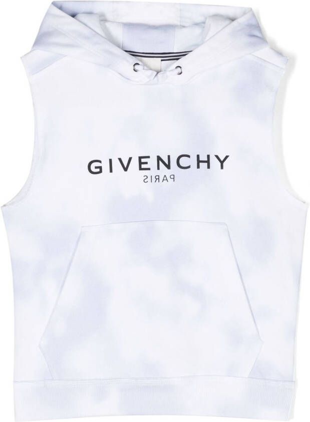 Givenchy Kids Mouwloze hoodie Wit