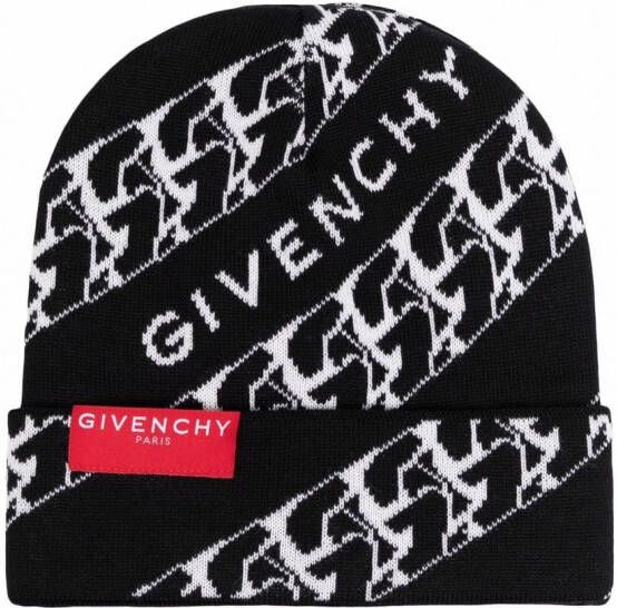 Givenchy Kids Muts met logo Zwart