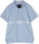 Givenchy Kids Poloshirt met geborduurd logo Blauw - Thumbnail 1