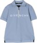 Givenchy Kids Poloshirt met rits Blauw - Thumbnail 1