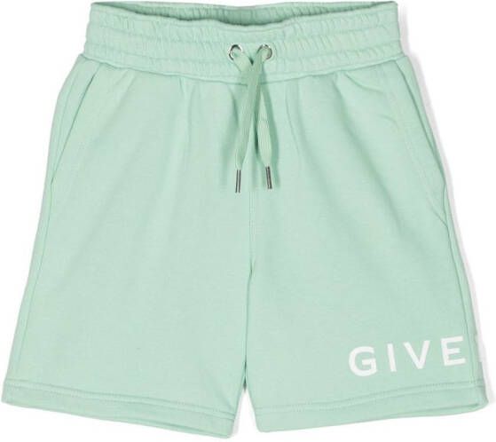 Givenchy Kids Shorts met logoprint Groen