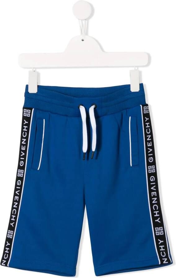 Givenchy Kids Shorts met trekkoord Blauw