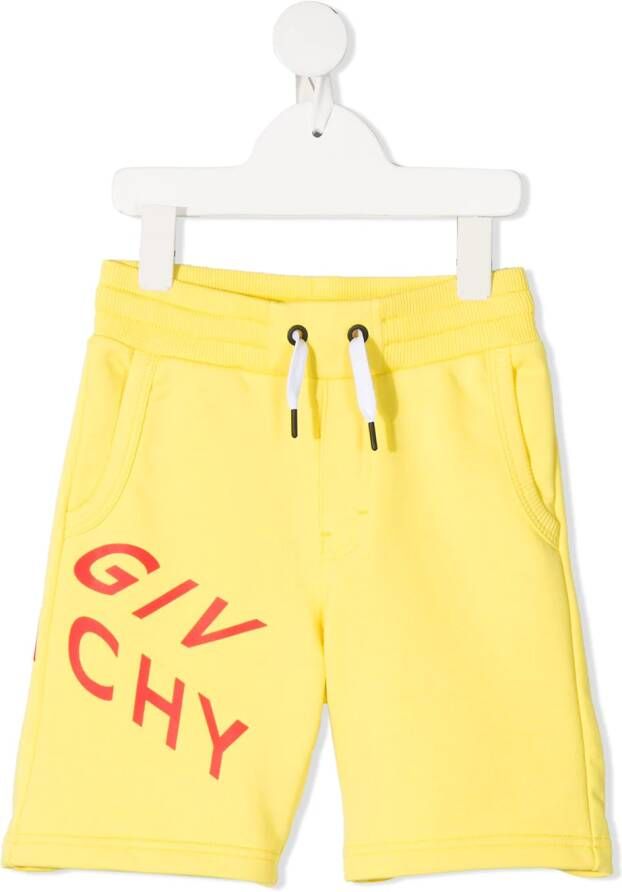 Givenchy Kids Shorts met trekkoord Geel