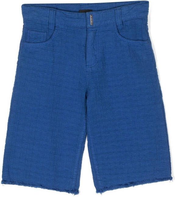 Givenchy Kids Shorts van crêpe Blauw