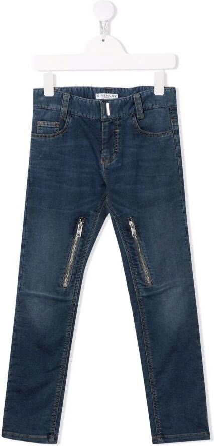 Givenchy Kids Skinny jeans Blauw