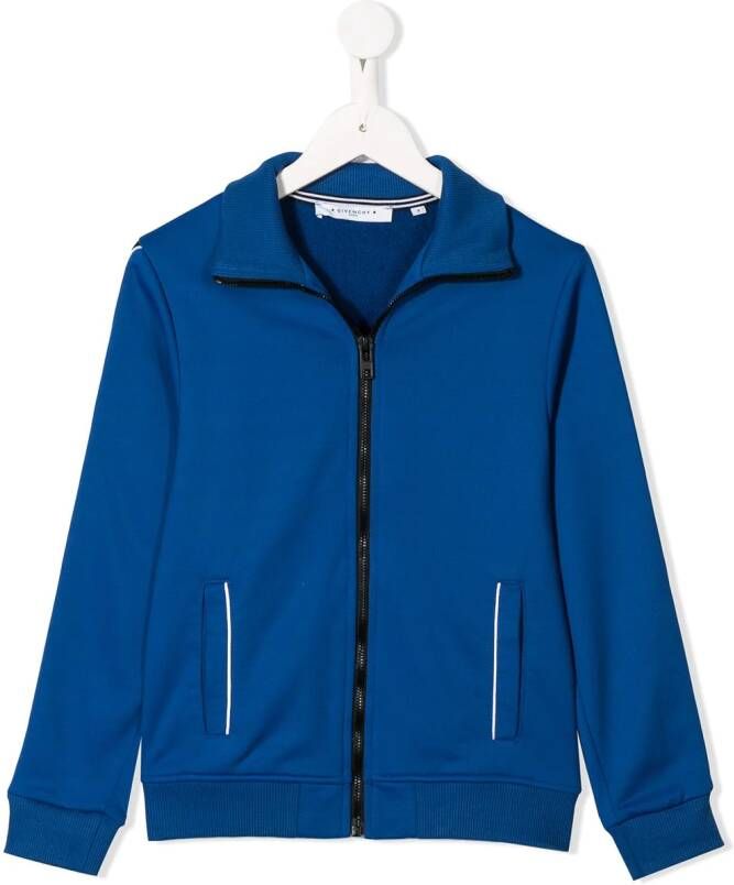 Givenchy Kids Sweater met logo Blauw