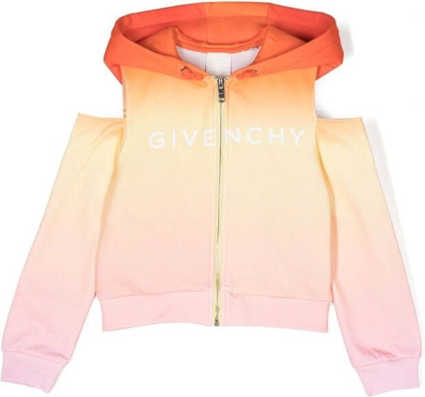 Givenchy Kids Sweater met ombré Oranje