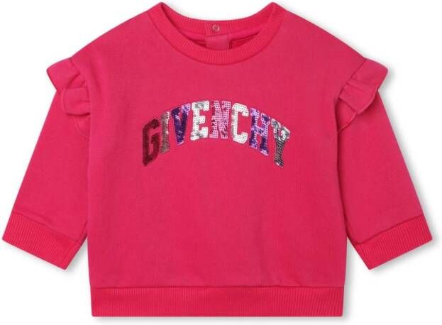 Givenchy Kids Sweater met pailletten Roze