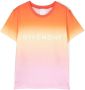 Givenchy Kids T-shirt met kleurverloop Oranje - Thumbnail 1