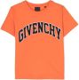 Givenchy Kids T-shirt met logo-applicatie Oranje - Thumbnail 1
