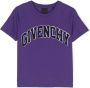 Givenchy Kids T-shirt met logo-applicatie Paars - Thumbnail 1