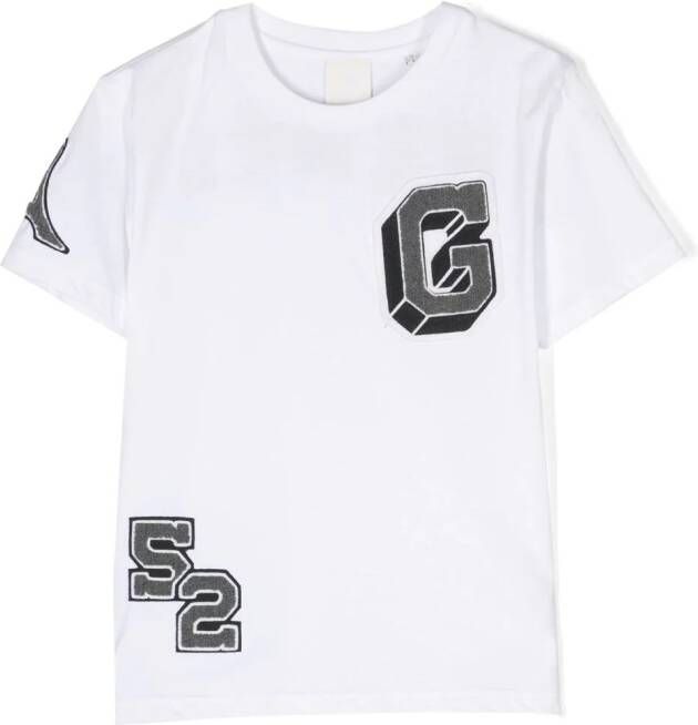 Givenchy Kids T-shirt met logo-applicatie Wit