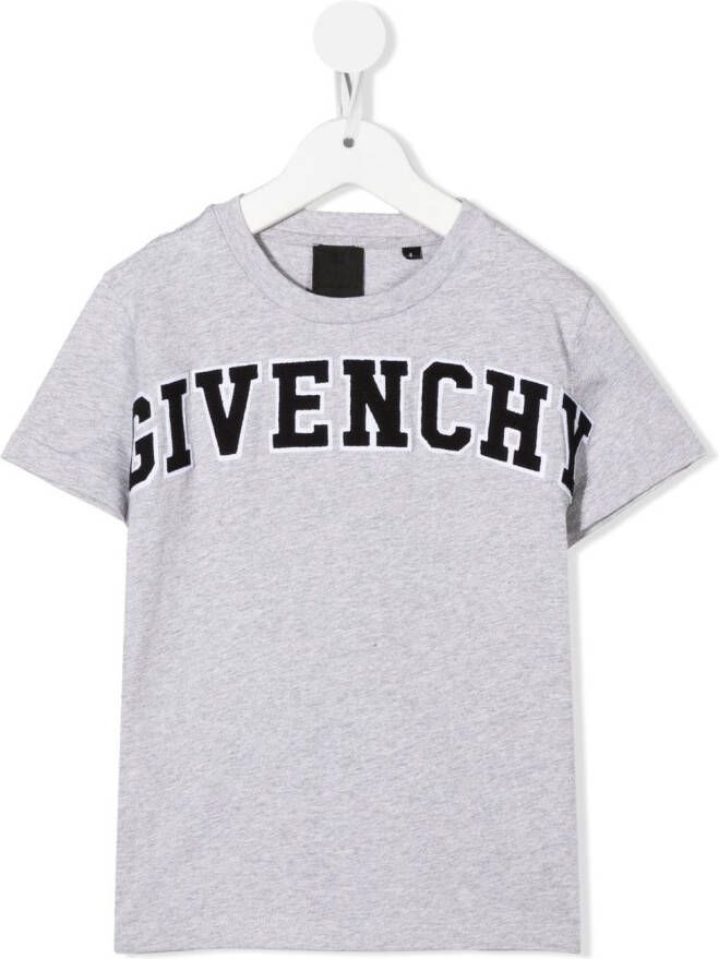 Givenchy Kids T-shirt met logoprint Grijs