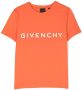 Givenchy Kids T-shirt met logoprint Oranje - Thumbnail 1