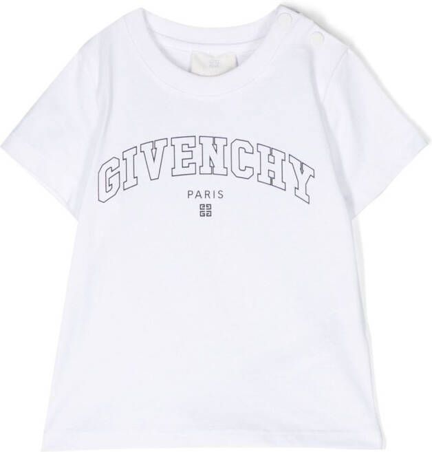 Givenchy Kids T-shirt met logoprint Wit