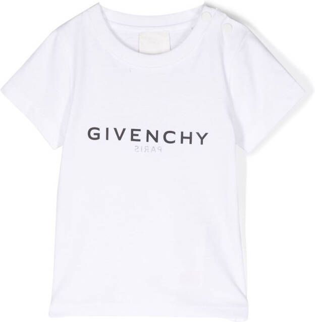 Givenchy Kids T-shirt met logoprint Wit
