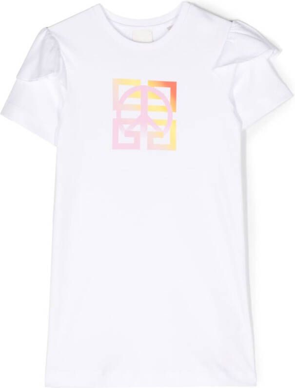 Givenchy Kids T-shirt met logoprint Wit