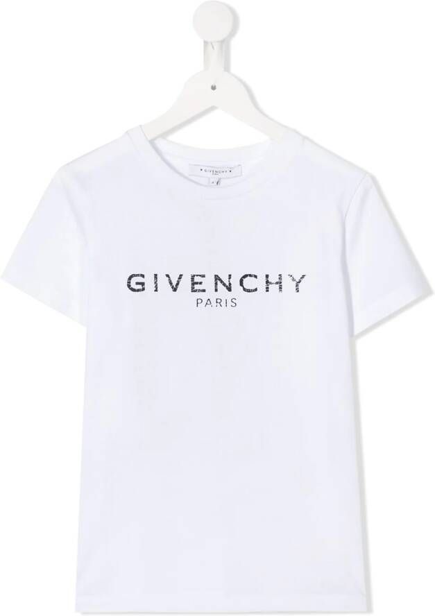 Givenchy Kids T-shirt met logoprint Wit