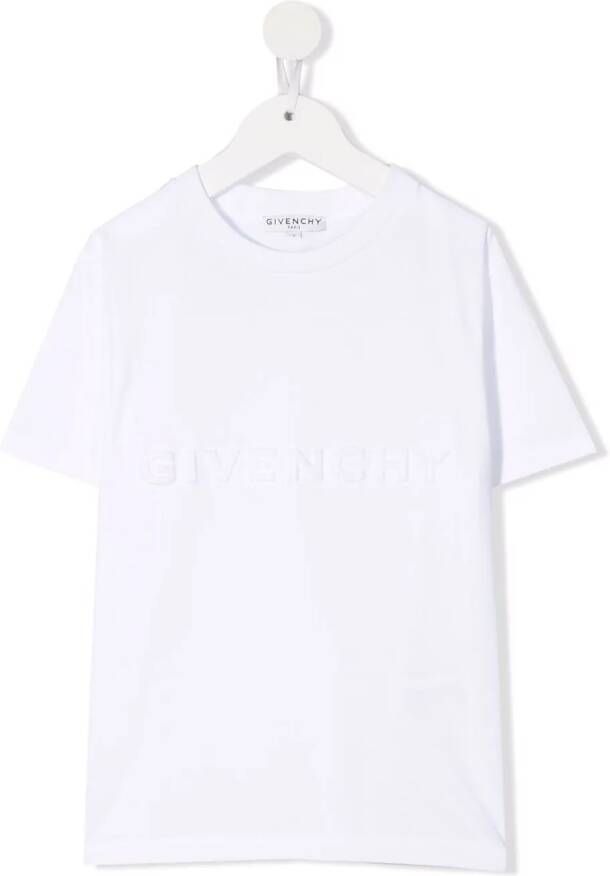 Givenchy Kids T-shirt met logoprint Wit