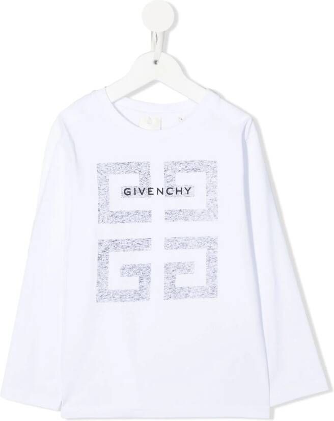 Givenchy Kids T-shirt met logoprint Wit