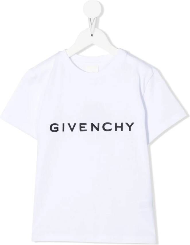 Givenchy Kids T-shirt met logoprint Wit