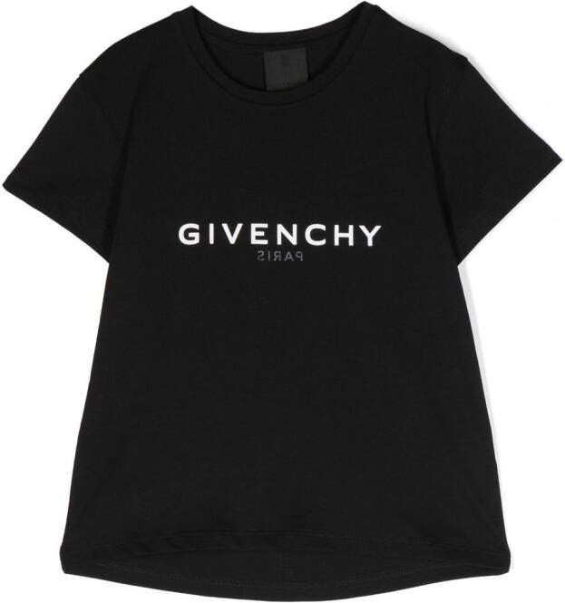 Givenchy Kids T-shirt met logoprint Zwart