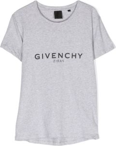 Givenchy Kids T-shirt met logoprint Grijs