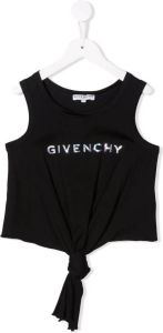 Givenchy Kids Top met logoprint Zwart