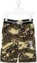 Givenchy Kids Trainingsshorts met camouflageprint Groen - Thumbnail 1