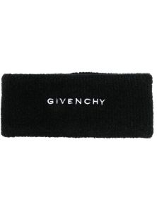Givenchy Hoofdband met geborduurd logo Zwart