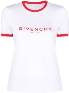 Givenchy logo-print short-sleeve T-shirt Wit