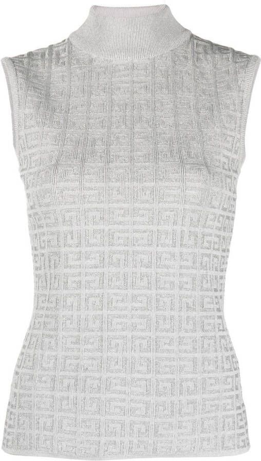 Givenchy Mouwloze top Zilver