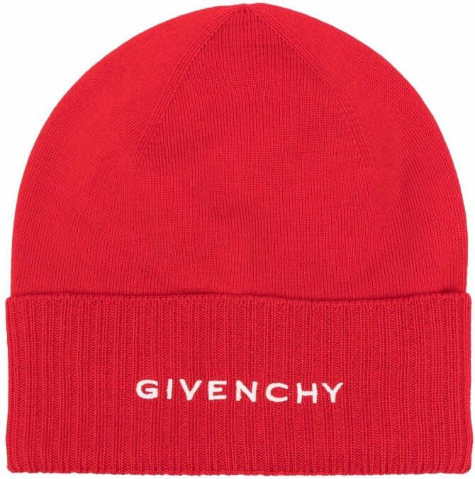Givenchy Muts met geborduurd logo Rood