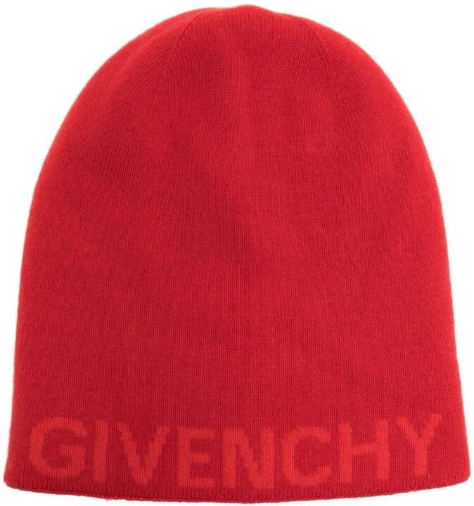 Givenchy Muts met geborduurd logo Rood